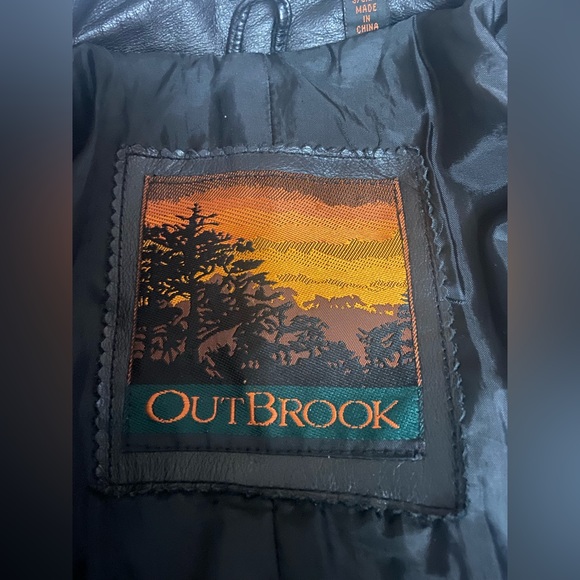 OUTBROOK 100% Leather Vintage Long Light Padded Shoulder Fully Lined Women Coat - Picture 3 of 11